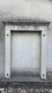 White marble window frame
